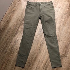 American eagle stretch jeggings olive